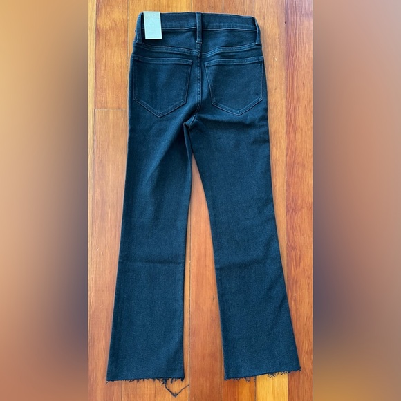 NWT Madewell Cali Demi-Boot Jeans in Edmunds Wash: Raw-Hem Edition - 25 - Black - Picture 7 of 9